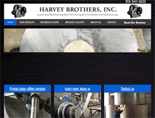Tablet Screenshot of harveybrothersinc.com